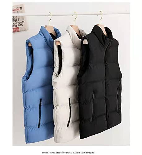 Chaleco acolchado para mujer que protege del viento con cuello alto flexible 4