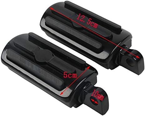 Motorcycle 10mm High Way Foot Pegs Male Mount Fits For Harley Davidson Touring Sportster Dyna Street Glide Road King