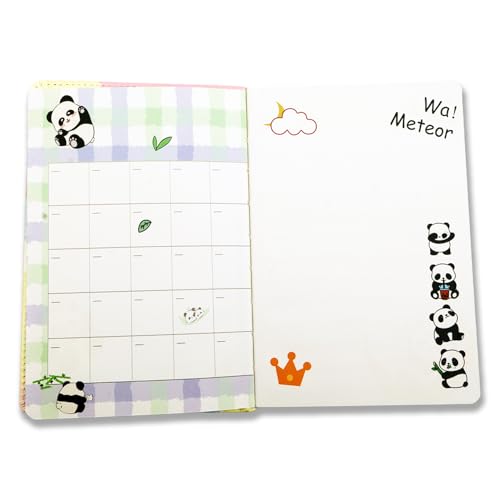 Image of COI Good Panda Cute Diary - 192 Pages Hardcover Journal Notebook for Kids, Girls & Panda Lovers