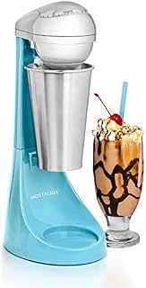 Nostalgia Electric MLKS100BL Two-Speed Milkshake Maker, 16-Ounce, Blue