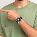 Imagen de Lee Cooper Reloj analógico con esfera negra para hombre-LC07361