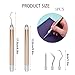 3PCS LED Weeding Tools for Vinyl with Light with Pin and Hook Lighted Pin Pen Weeding Tool for Removing Iron on Tiny Vinyl Paper Silhouette Cutting Machines Supply (Rose Gold) (3PCS-Rose Gold)