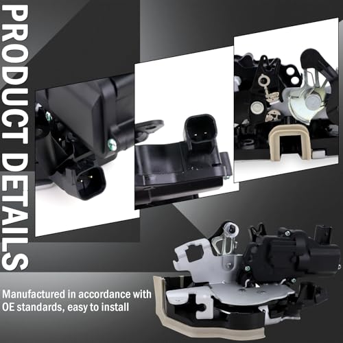 Image of Rear Right Passenger Side Door Latch Lock Actuator Compatible with Ford F-150 2015-2020, Ford F-250 F-350 F-450 F-550 Super Duty 2017-2022, with Power /Auto Locks, Replace CK2Z-1526412-J