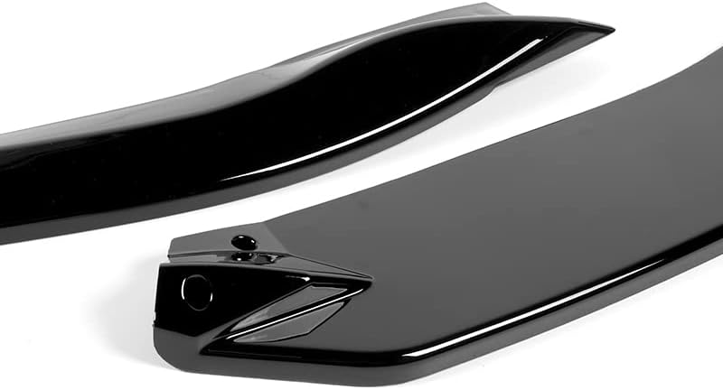 Front Bumper Lip fit for Compatible with 2019-2022 Toyota Corolla Hatchback TS-Style Painted Black Front Bumper Lip