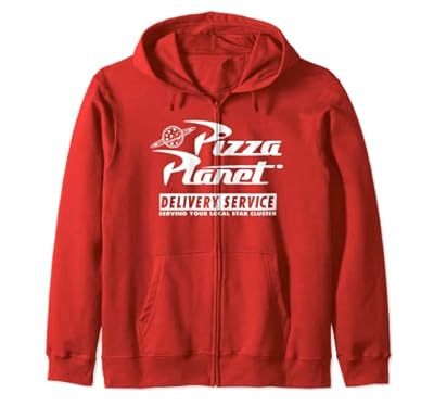 Disney PIXAR Toy Story Pizza Planet Delivery Service Red Sudadera con Capucha | Ya disponible en tu tienda friki favorita! En mundofriki.es!