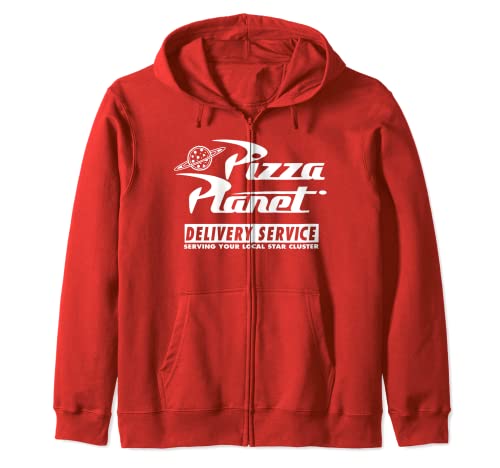 Disney PIXAR Toy Story Pizza Planet Delivery Service Red Sudadera con Capucha