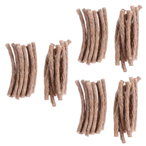 BESPORTBLE 60pcs Camping Rope Wick Fire Starter for Outdoor Hiking Barbecue Easy to Use Weather Resistant Wick for Quick Ignition
