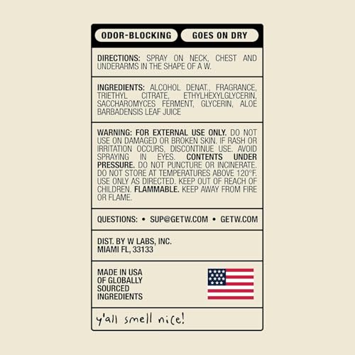 Jake Paul Wave Breaker Body Spray for Men By W, Odor Blocking Body Deodorant, Long Lasting Protection, 3.4 fl oz - Image 4