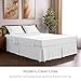 Mellanni Bed Skirt King Size - Bed Skirting - 15-Inch Tailored Drop Pleated Dust Ruffle - Hotel Luxury Bedding - Wrinkle, Fade, Stain Resistant - 1 Bedskirt (King, White)