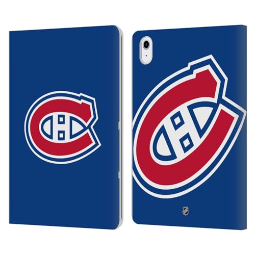 Protections iPad Air 11 2024 2025 étui portefeuille cuir NHL Montreal Canadiens Head Case