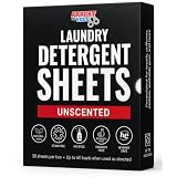 Arrest My Vest Laundry Detergent Sheets, Fragrance Free, 60 Medium Loads