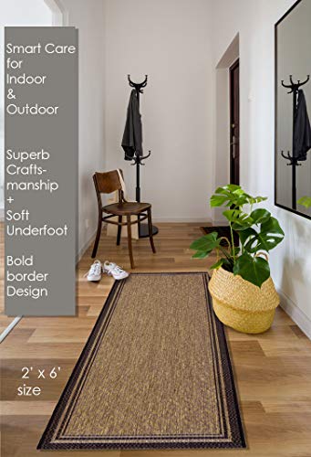 Gertmenian 22013 Indoor Outdoor Classic Flatweave Area Rug, Stain & Uv Resistant Carpet, Deck, Patio, Poolside & Mudroom, 2X6 Ft Runner thumb #2
