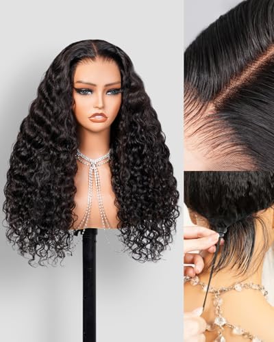Megalook hair 3D Water Wave Half Wig Human Hair 200%
