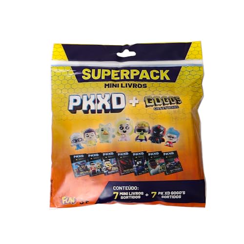 Fun Divirta-se PKXD Gogo's Superpack - Mini Livros e 7 Gogo's Diversos - 3+