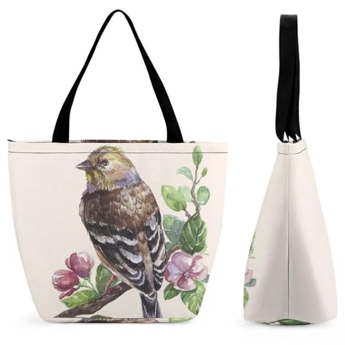 Sac à bandoulière oiseau vintage floral aux finitions soignées pour femme