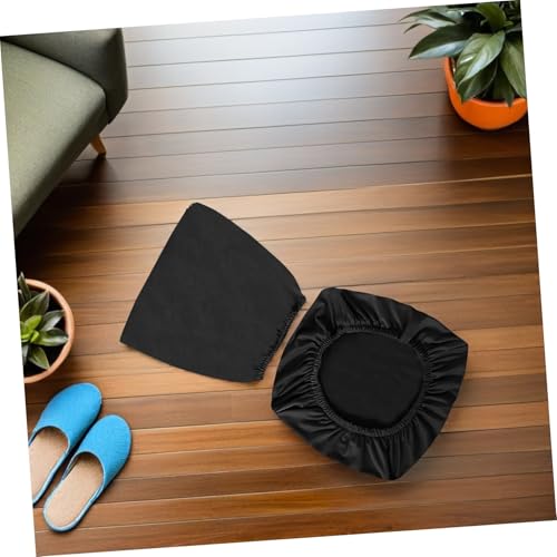 Housse de chaise polyester noir extensible design divisé iplusmile - 8
