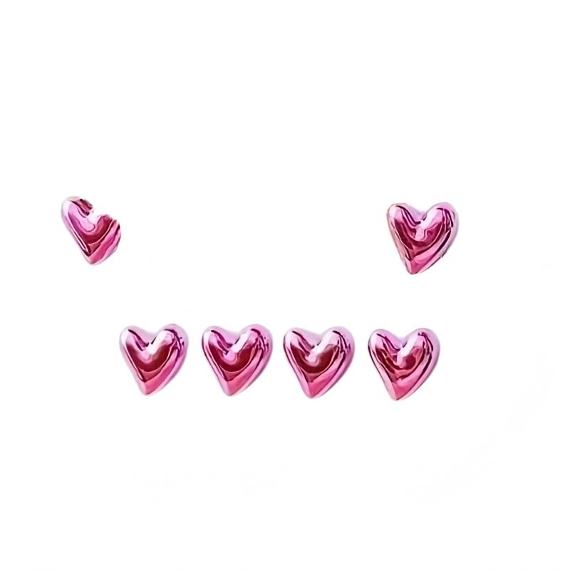 Set de 10 Imanes de Refrigerador en Forma de Corazón