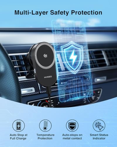 Qi2.2 25W Magnetic Wireless Car Mount Charger w/ TEC Cooling Fan - image 9