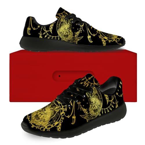 Men's Women's Wolf Print Tennis Shoes Running Walking Fashion Sneaker Gifts for Mom Dad Boyfriend Girlfriend2