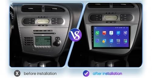 Radio Coche 2 DIN para Seat Leon 2 con Carplay y Android Auto GPS 2