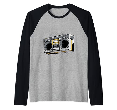 80s Radio Retro Manche Raglan