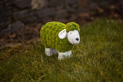 Garden Mile Statue de mouton floqué avec effet herbe, décorations de jardin d'animaux d'extérieur sur pied, statue de jardin et sculpture pour extérieur,...