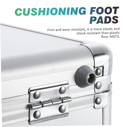 Homoyoyo Aluminum Hard Case Silver Briefcase Men's Tool Storage Box Portable Aluminum Suitcase3