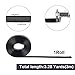GORGECRAFT 118 Inches Double Sided Leather Strip Straps 0.8 inch Wide Flat Cord DIY Leather Strap String for Making Bag Strap Crafts Leather Belt Furniture Handles(Black)