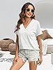 EyMuse T Shirts Short Sleeve V Neck Tees Womens Fa... #3