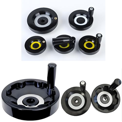 Image of Revolving Handle Lathe Hand Handle Trailer Jack Handle M10 Threaded Handle Crank Hand Wheel with Nuts 1pcs