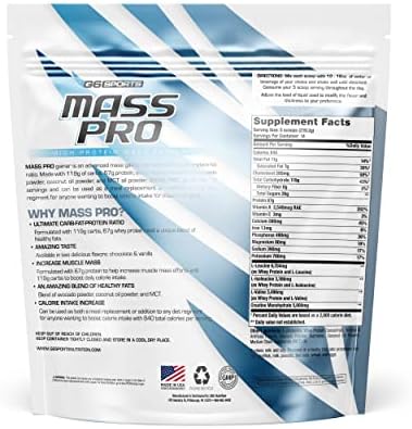 G6 Mass Pro 고단백 게이너, 바닐라 — 사진 2