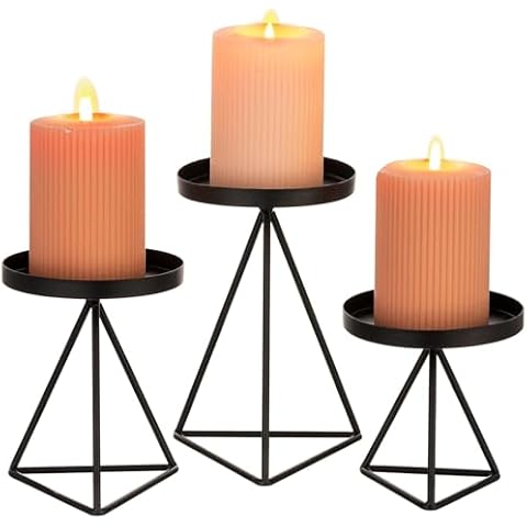 Sziqiqi Vintage Geometric Candle Holders Set Cover
