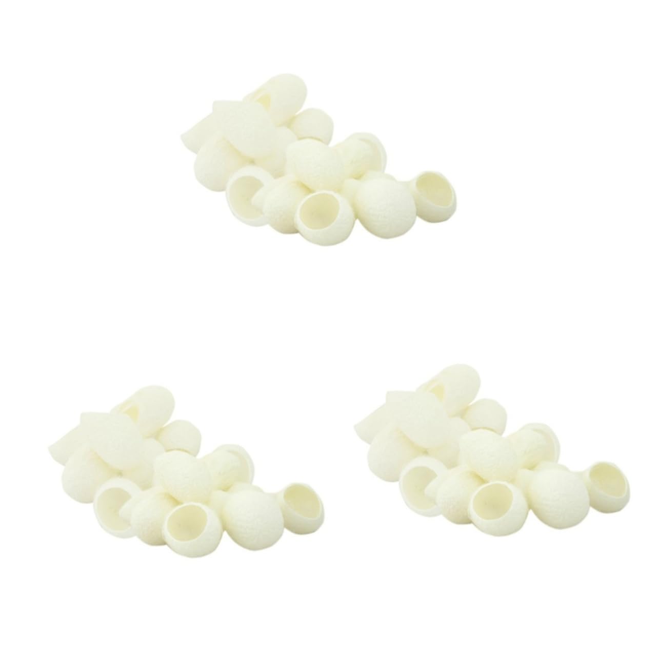 Beavorty Limpiador Facial 600 Piezas Capullos De Seda Natural De Maquillaje Exfoliante Natural De Gusanos De Seda Frotar Los Dedos Con Gusanos De Seda Faciales A7 Constituir