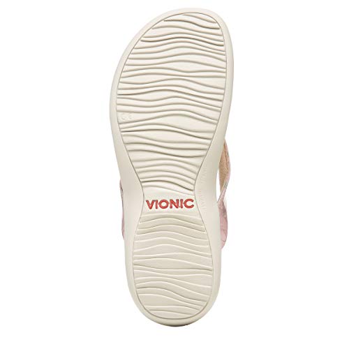 Image of Vionic Women's Rest Bella Toe Post Sandal- Supportive Ladies Orthotic Sandals that include Three Zone Comfort with Arch Support- Flip Flop for Ladies, Medium and Wide Width Size 5-12