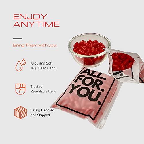 Hot Tamales Candy Total 5.4 Lbs - 1.8 Lbs (3 Pack) Chewy Cinnamon Bulk Movie Theater Gummy Candy With 2 All.for.you. Branded Resealable Bags #TOP3