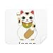 Local Japanese Culture Lucky Cat Cleaning Cloth Screen Cleaner 2pcs Suede Fabric