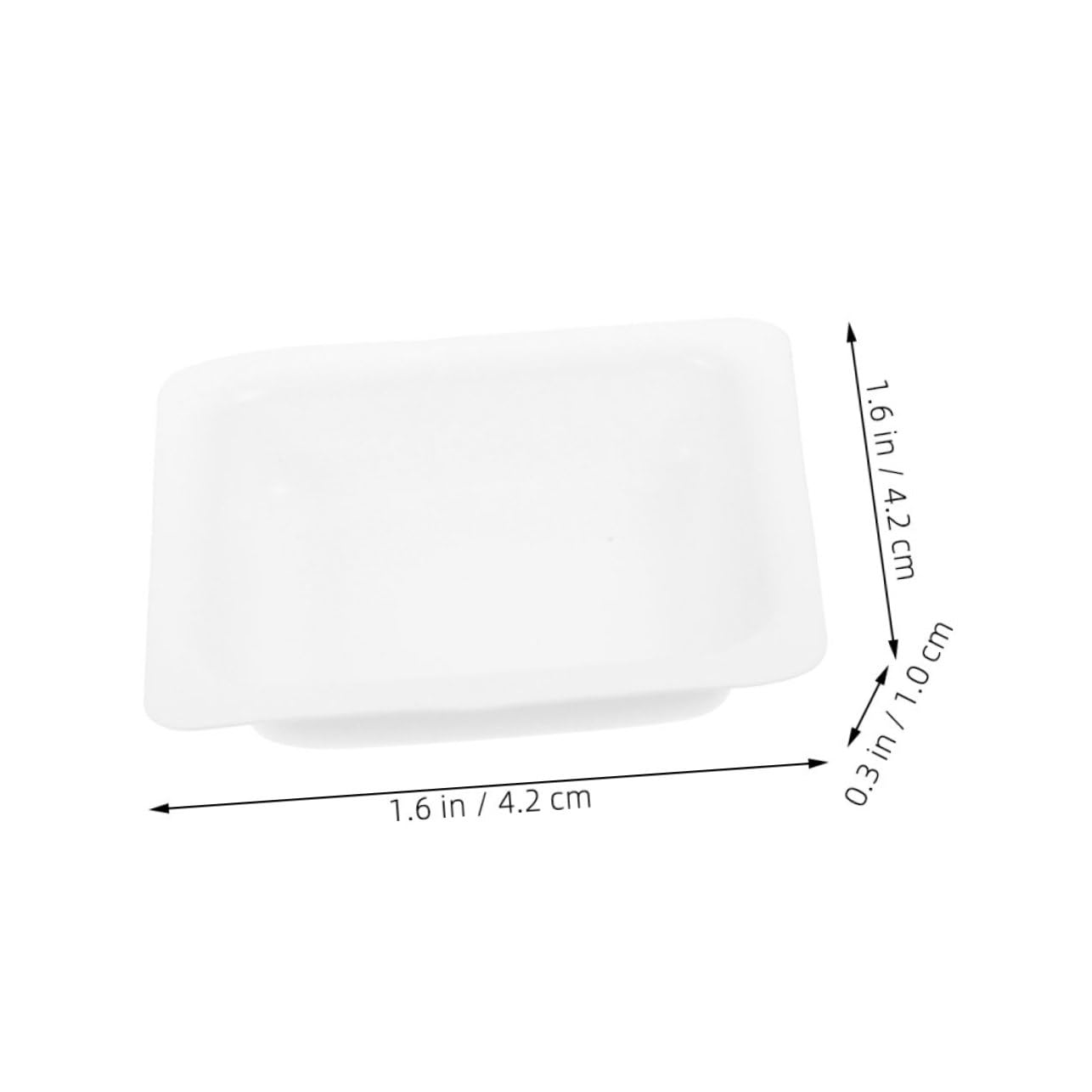 Mobestech 50pcs Portable Weighing Boats Reusable Lab Weigh Plates for Sample Measurement 7ml Plastic Weighing Trays for Dry Powder and Liquid Chemistry Dishes