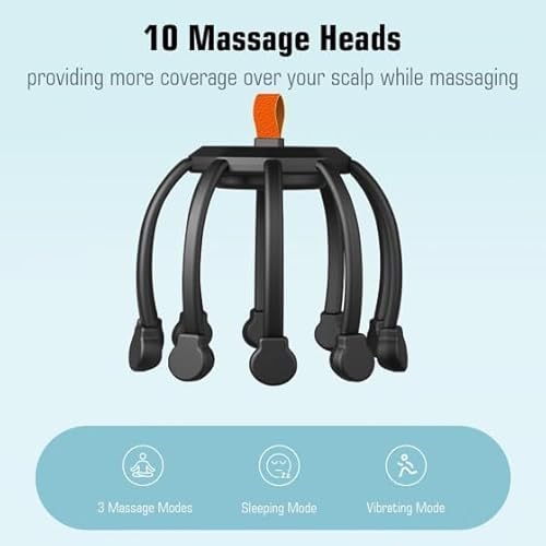 Generic MDHL Instrumento inteligente de massagem de cabeça Dispositivo massageador de couro cabeludo