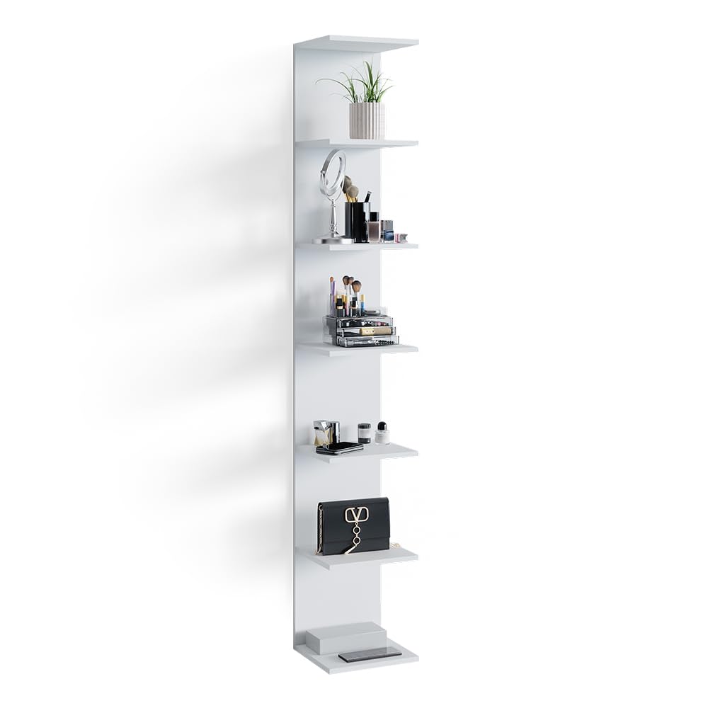 Vicco Wandregal Paolo Weiß 30 x 190 cm Bücher Dekoration Aufbewahrung