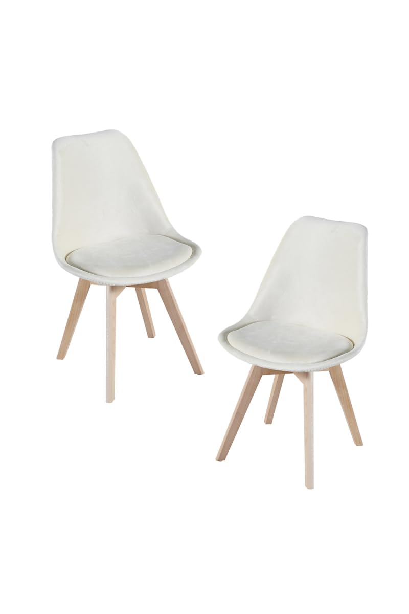 Regalos Miguel - Packs Sillas Comedor - Pack 2 Sillas Synk Terciopelo - Beige