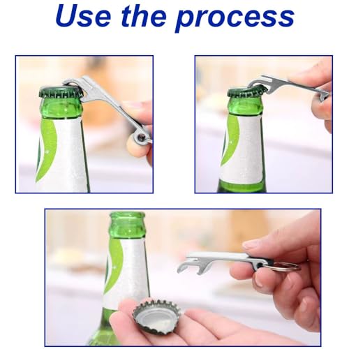 Mini Aluminum Bottle Opener Keyring - 2 Pack for Parties - Image 5