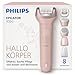 Philips Epilierer Series 9000 - Kabelloser Epilierer für Nass- und Trockenanwendung, Haarentfernung für Beine, Körper und Bikinizone, mit ProGuide, 8 Zubehörteile, 60 Min. Akku, Modell BRE719/00