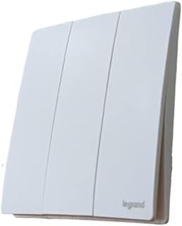 Legrand Mallia senses 3 Gang 2 Way Switch White Color