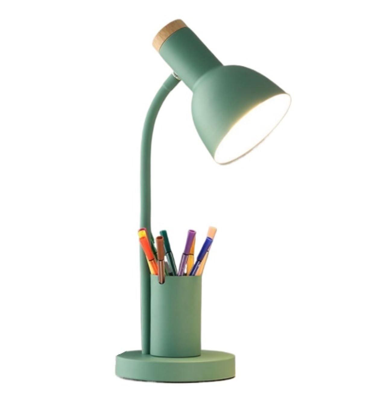 Lampy Biurkowe Pielęgnacji Lampka Biurkowa LED Z Uchwytem Na Długopis, Przyjazna Dla Oczu, 3 Tryby Kolorów Lampa Nauki Oczu(Grün)