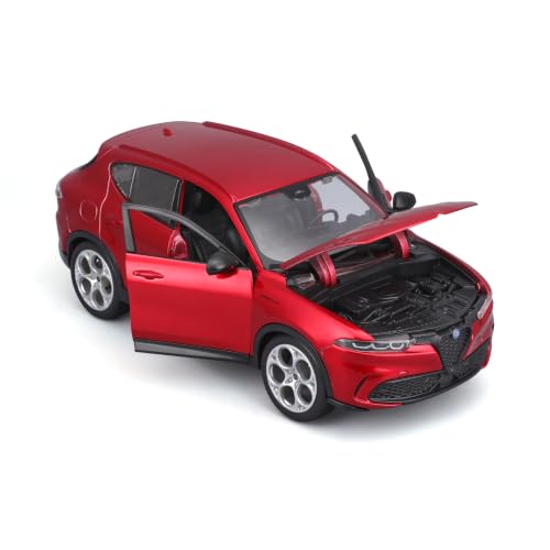 Bburago - Alfa Romeo Tonale, Voiture miniaturisée à l'échelle 1:24, Vert métallisé, à partir de 3 Ans