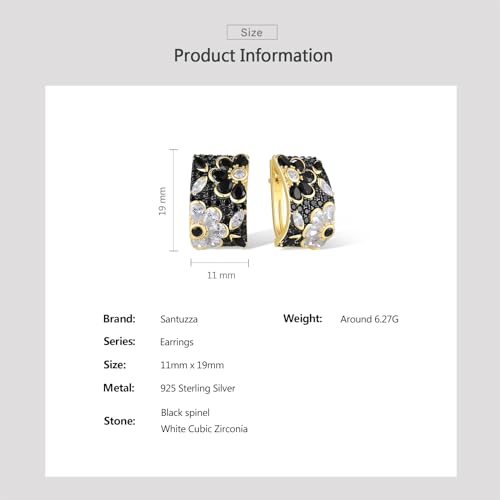 Santuzza 14K Gold Plated Sterling Silver Dragonfly Butterfly Earrings4