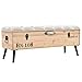Produktbild vidaXL Massivholz Truhenbank MDF 120x40x50cm Sitzbank Sitztruhe Bank Truhe