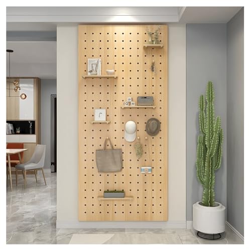 Panneau perforé en bois massif pour aménager un coin bureau scandinave chaleureux