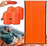 Emergency Sleeping Bag, 84"X36" Waterproof Survival Emergency Sleeping Bags for Survival, Pocket Size Survival Blanket, Thermal Bivy Sack for Outdoor Camping, Hiking