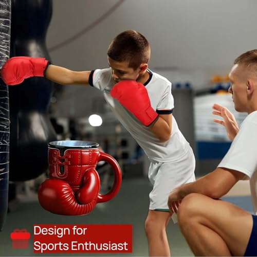 Image of Boxing Glove Coffee Mug,Stainless Steel Cup with Handle